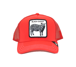 GOORIN BROS BASEBALL CAP BLACK SHEEP RED 